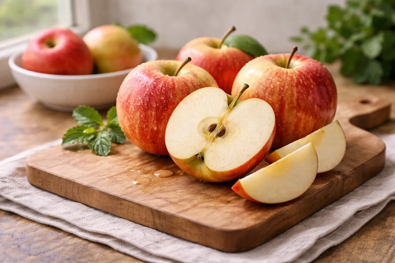 Maçãs: fruta rica em fibras que favorece o coração e a digestão