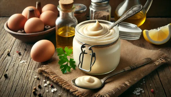 Mayonnaise: Creamy Emulsion of Egg, Oil & Tangy Acidity