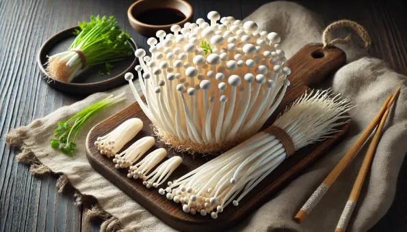 Enoki Mushrooms: Delicate, Noodle-Like Mushrooms for Soups & Stir-Fries