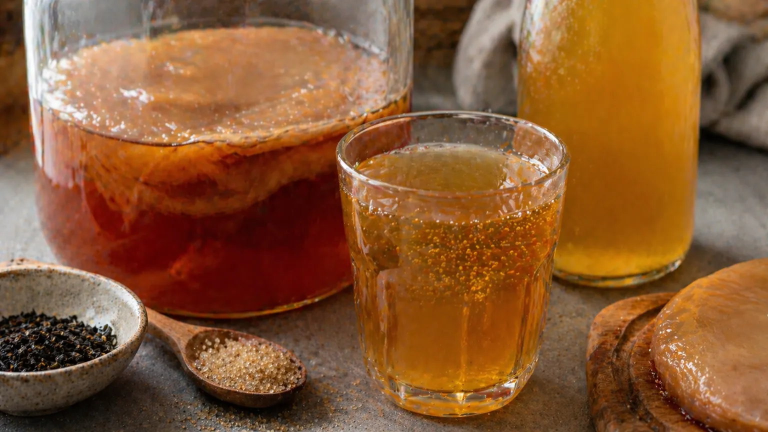 Kombucha: Probiotic Fermented Tea for Gut and Immune Health