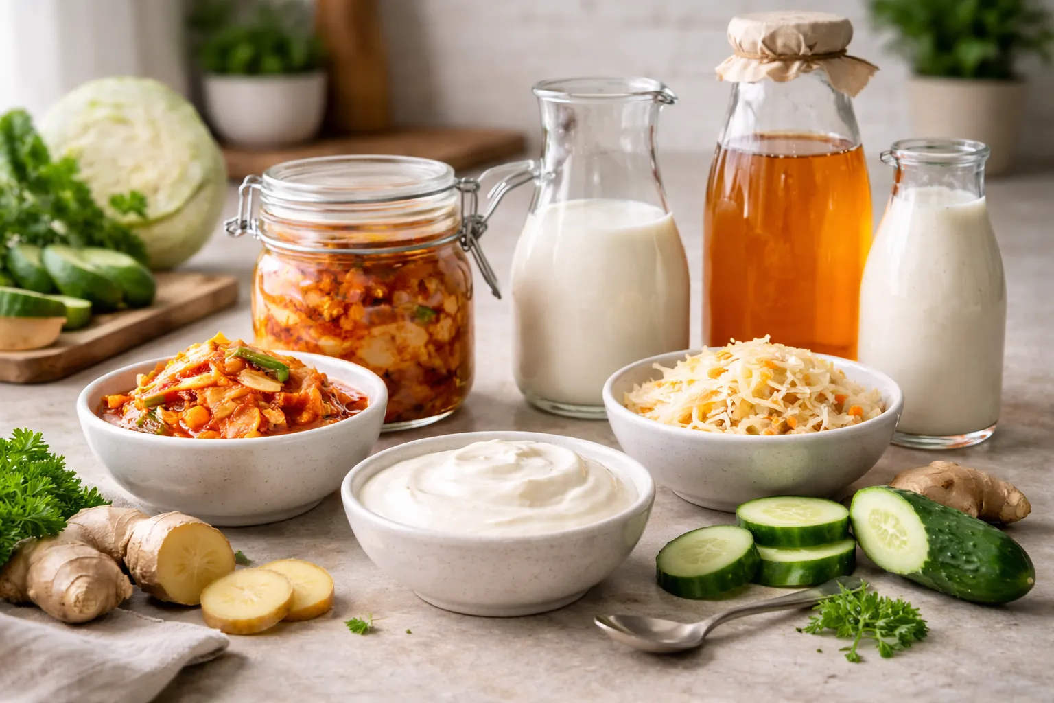 Fermented Foods 101: Kombucha, Sauerkraut & Kimchi for a Happier Gut