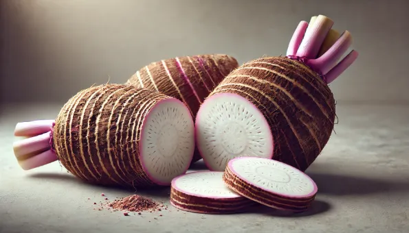 Taro kökü: lif, potasyum ve enerji bakımından zengin tropik kök