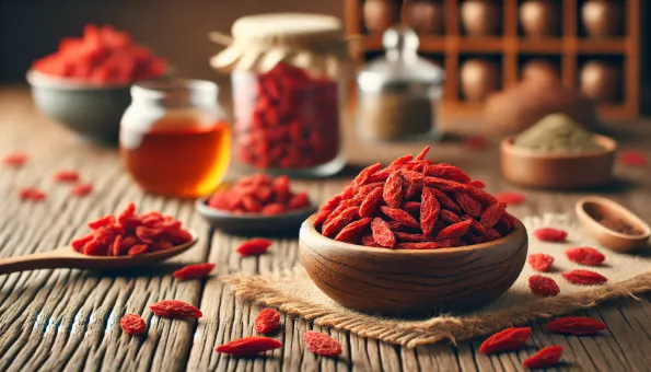 توت غوجي: 48 ملغ فيتامين C و13 غ ألياف لكل 100 غ