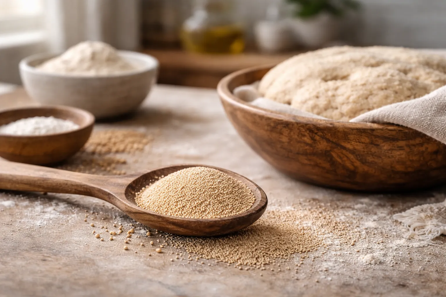Active Dry Yeast: Dormant Saccharomyces Cells That Leaven Dough via CO₂ & Flavor-Producing Fermentation
