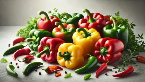 Pimentões: ricos em vitamina C e antioxidantes