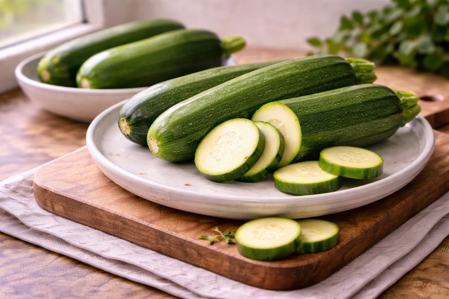 Zucchini: Light, Hydrating, and Packed with Fiber and Vitamin A