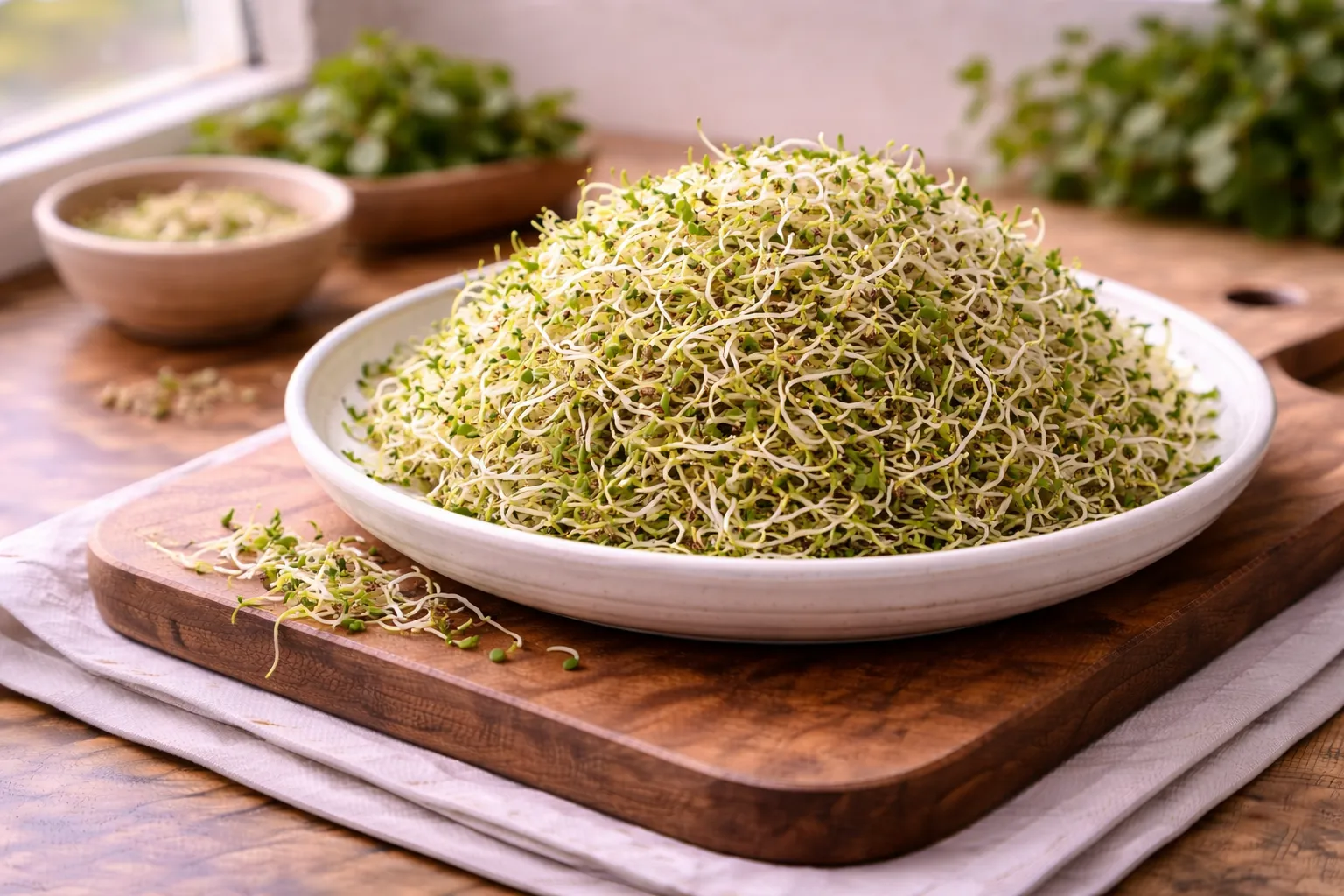 Alfalfa Sprouts: Crunchy, Low-Calorie Greens with Vitamin K & Plant Compounds