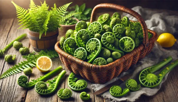 Fiddlehead Ferns: Spring-Only Greens Rich in Vitamin C & Fiber