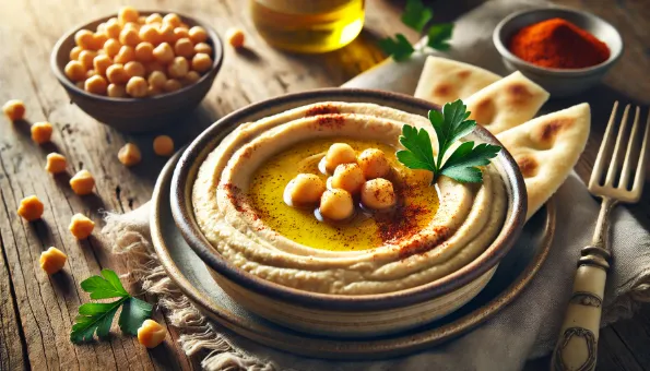 Houmous : tartinade crémeuse de pois chiches