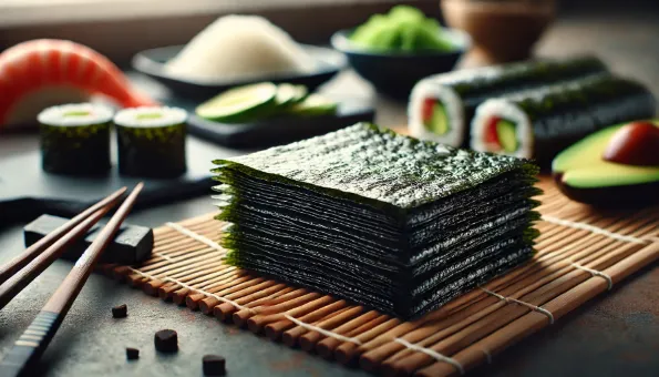 Nori-Blätter: nährstoffreiche Algen für Sushi
