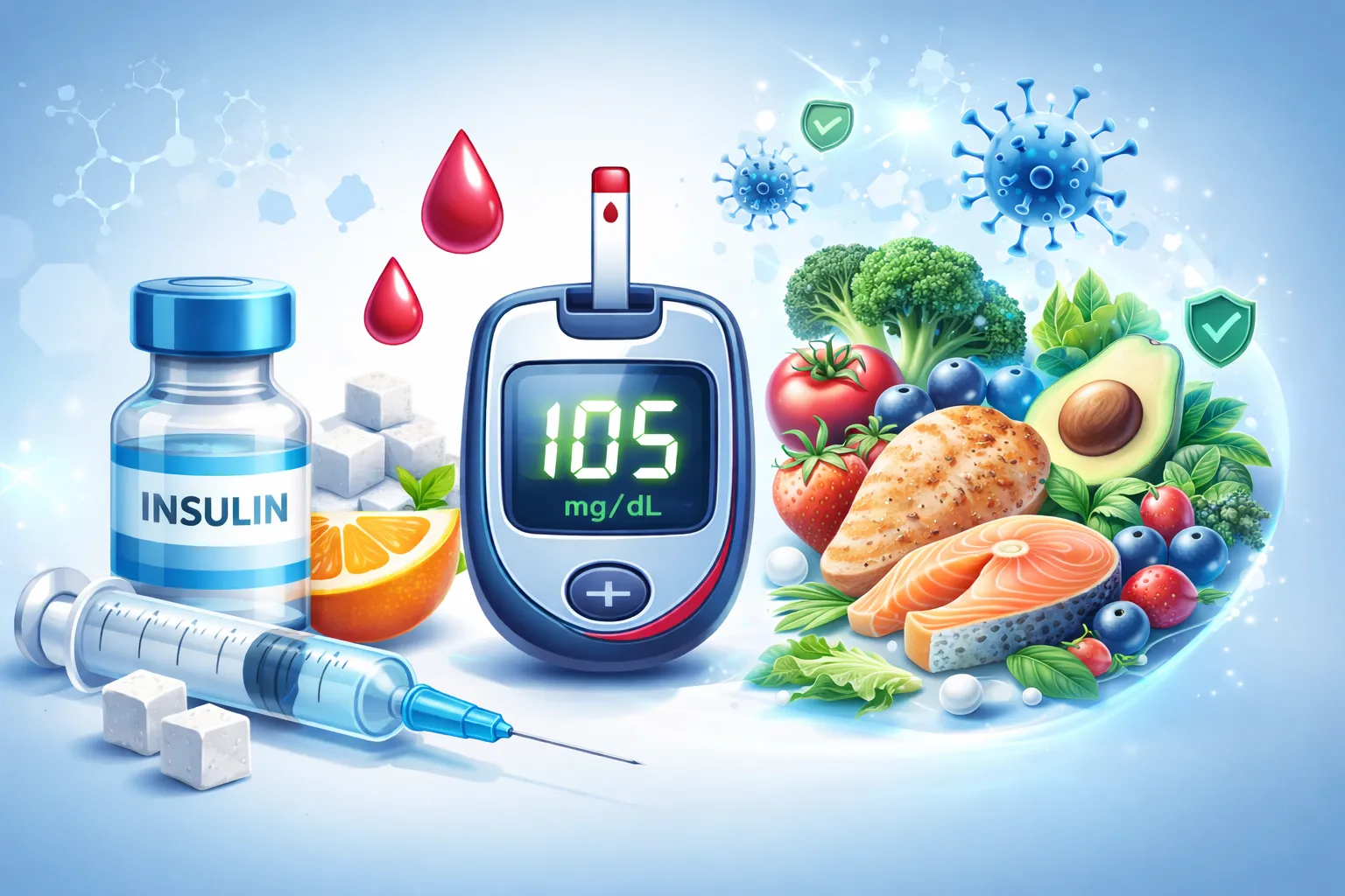 Insulin, Blutzucker & Immunität ab 40: so isst du ohne Zucker‑Crash