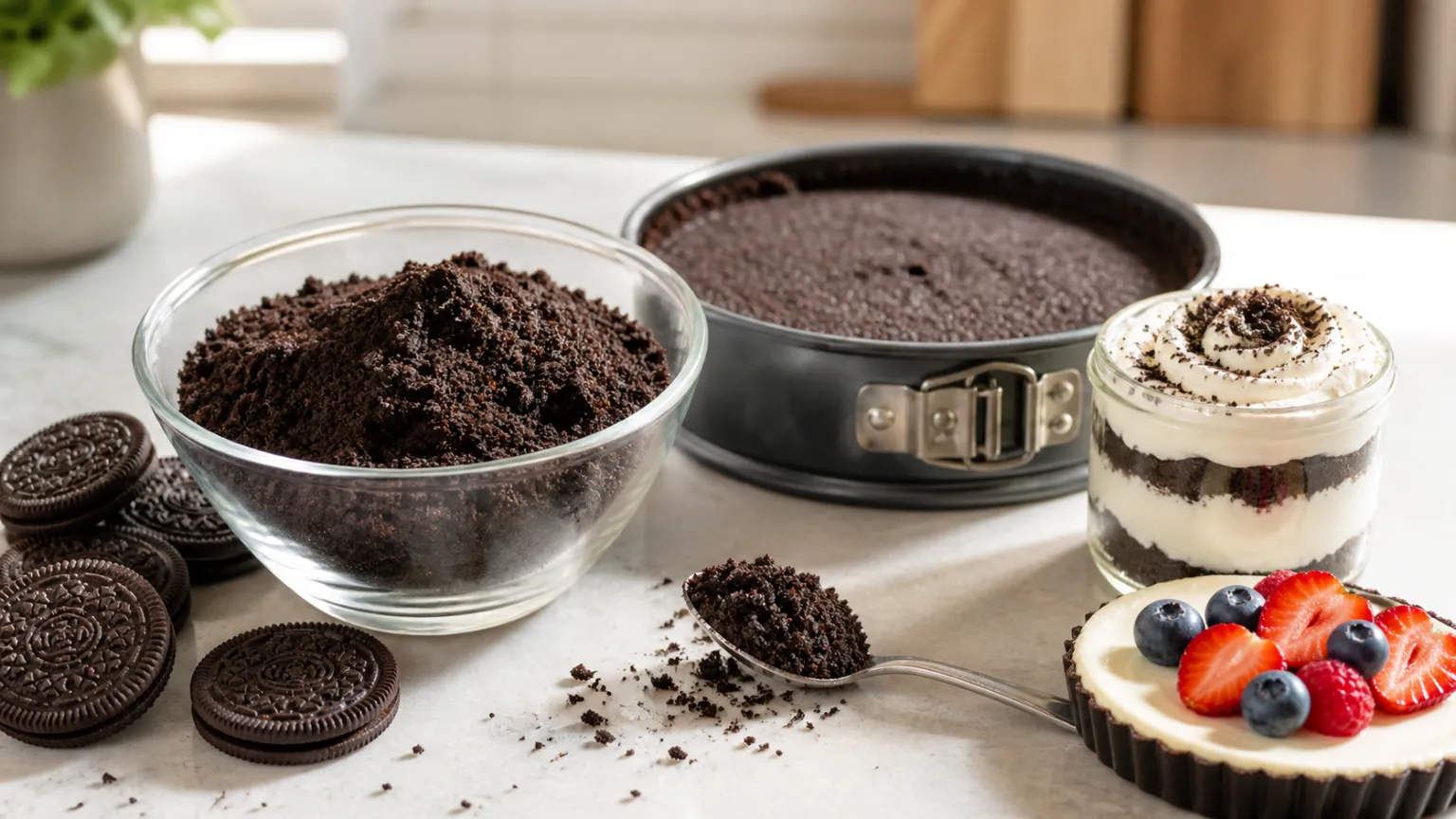 Crushed Cookies: The Perfect Base for Cheesecakes and Desserts