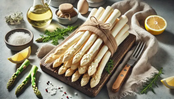 White Asparagus: Delicate Spring Spear Rich in Folate, Fiber & Subtle Sweetness