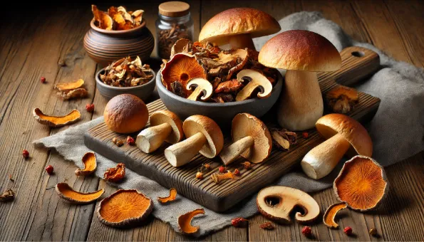 Reishi Mushrooms: Bitter Wood-Like Caps with 2 g β-Glucan & 18 kcal per 10-g Slice (Dried)