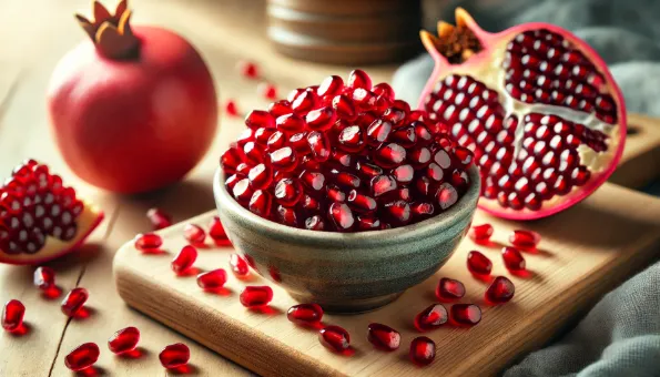 بذور الرمان: جواهر غذائية غنية بمضادات الأكسدة