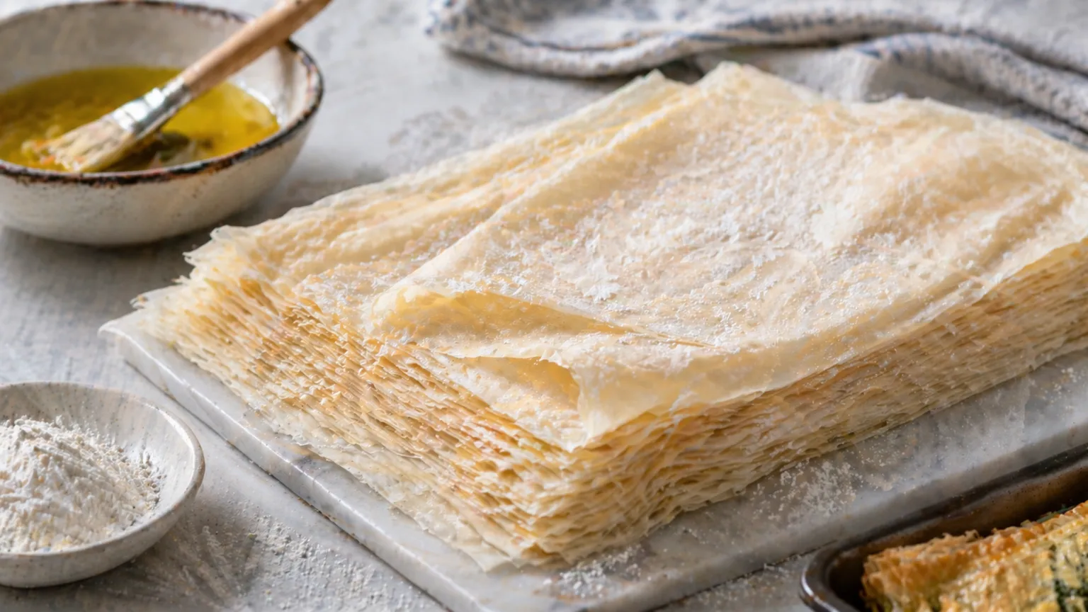 Phyllo Dough: Thin, Versatile Pastry Sheets for Savory and Sweet Dishes