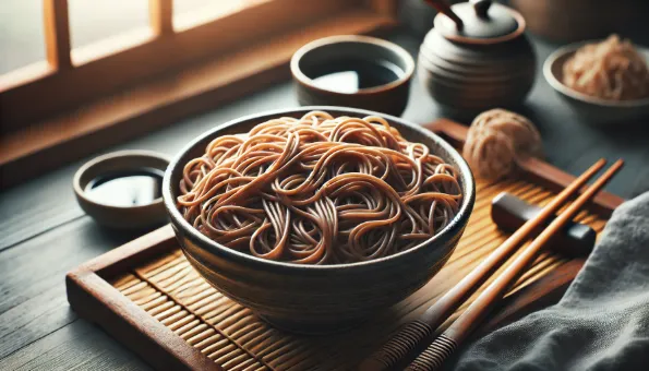Soba eriştesi: besleyici ve hafif Japon karabuğday eriştesi