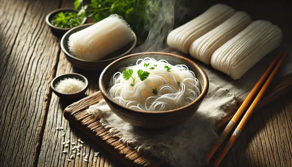 Macarrão de arroz: sem glúten pronto em 2 min