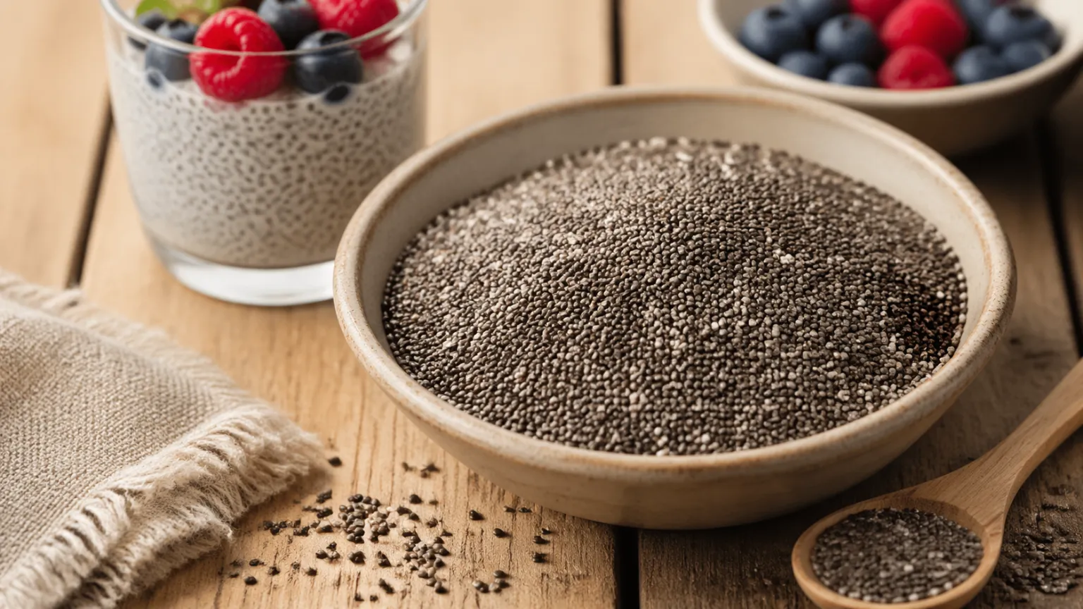 Chia Seeds: Tiny Powerhouses of Fiber, Omega-3, and Minerals