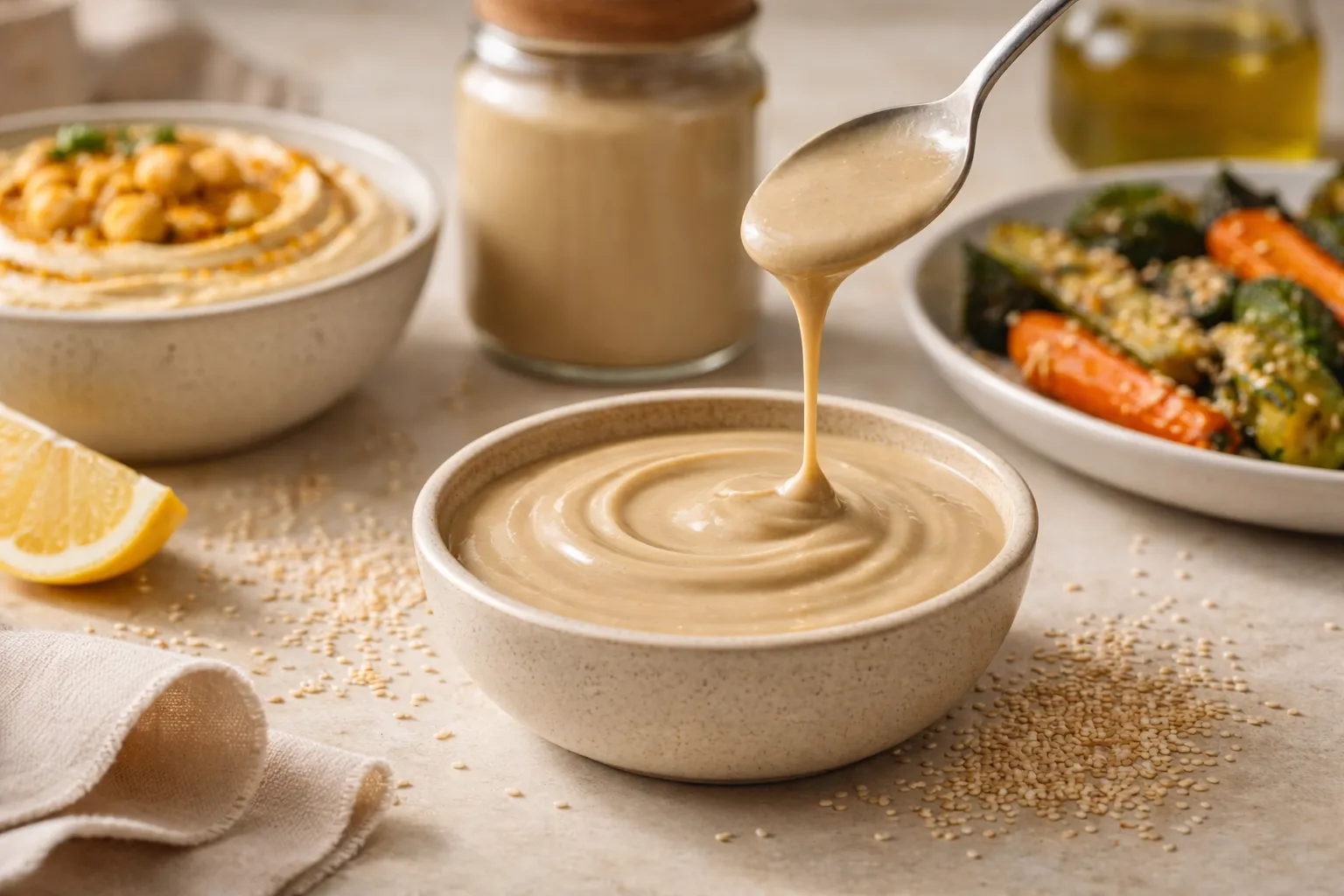 Tahini: Smooth Sesame Paste Packed with Minerals & Healthy Fats