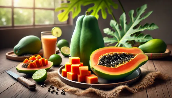 Papaya: Tropical Orange Fruit Rich in Vitamin C, Provitamin A Carotenoids, Fiber & Digestive Enzymes