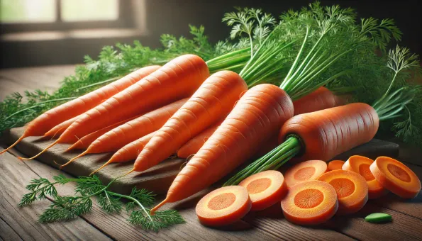 Cenouras: ricas em betacaroteno e vitamina A