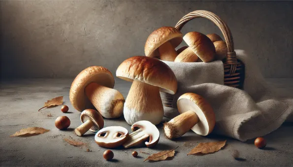 Cogumelos porcini: ricos em proteínas e minerais