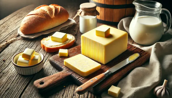Butter: Rich Dairy Fat Loaded with Vitamin A & Flavor