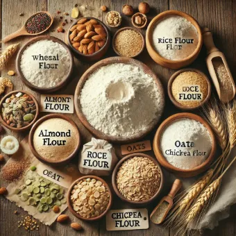 Flour: From Wheat to Gluten-Free Alternatives—Structure-Building Powder of Starches, Proteins & Flavor