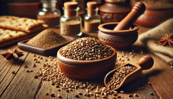 Graines d’ajowan : épice digestive riche en thymol