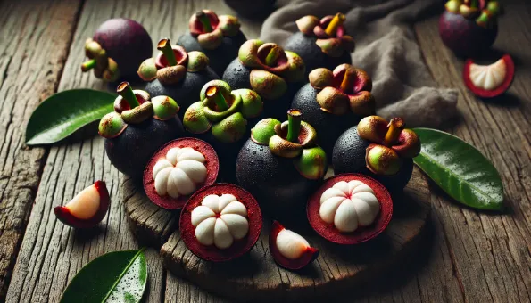 Mangoustan : 73 kcal, 12 mg de vit C et xanthones pour 100 g