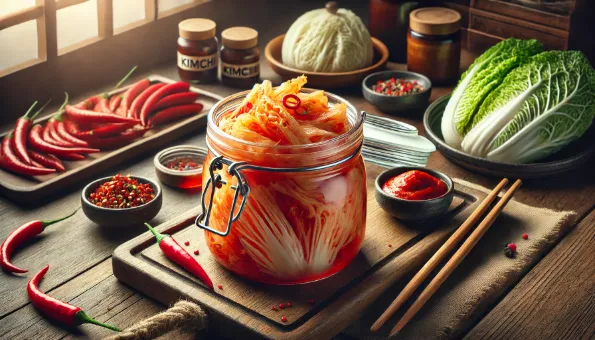 Kimchi: cavolo coreano fermentato ricco di probiotici