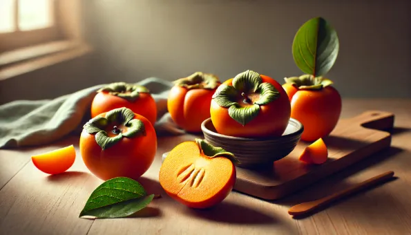 Persimmon: Honey-Sweet, Bright Orange Fruit