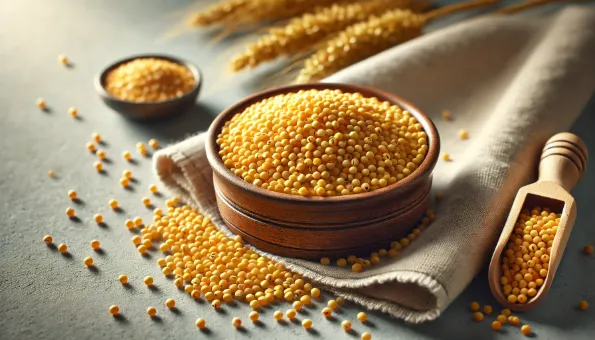 Painço (Millet): grão sem glúten rico em fibras e magnésio
