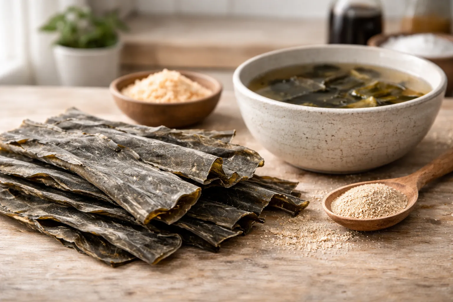 Kombu (Seaweed): Mineral- & Umami-Rich Kelp for Stocks, Fermentation, Digestive-Friendly Fibers & Iodine