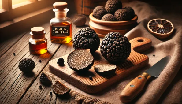 كمأة (Truffles): فطر فاخر ذو نكهة ترابية قوية