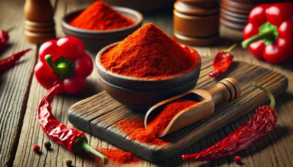 Paprika : poudre rouge aux puissants caroténoïdes