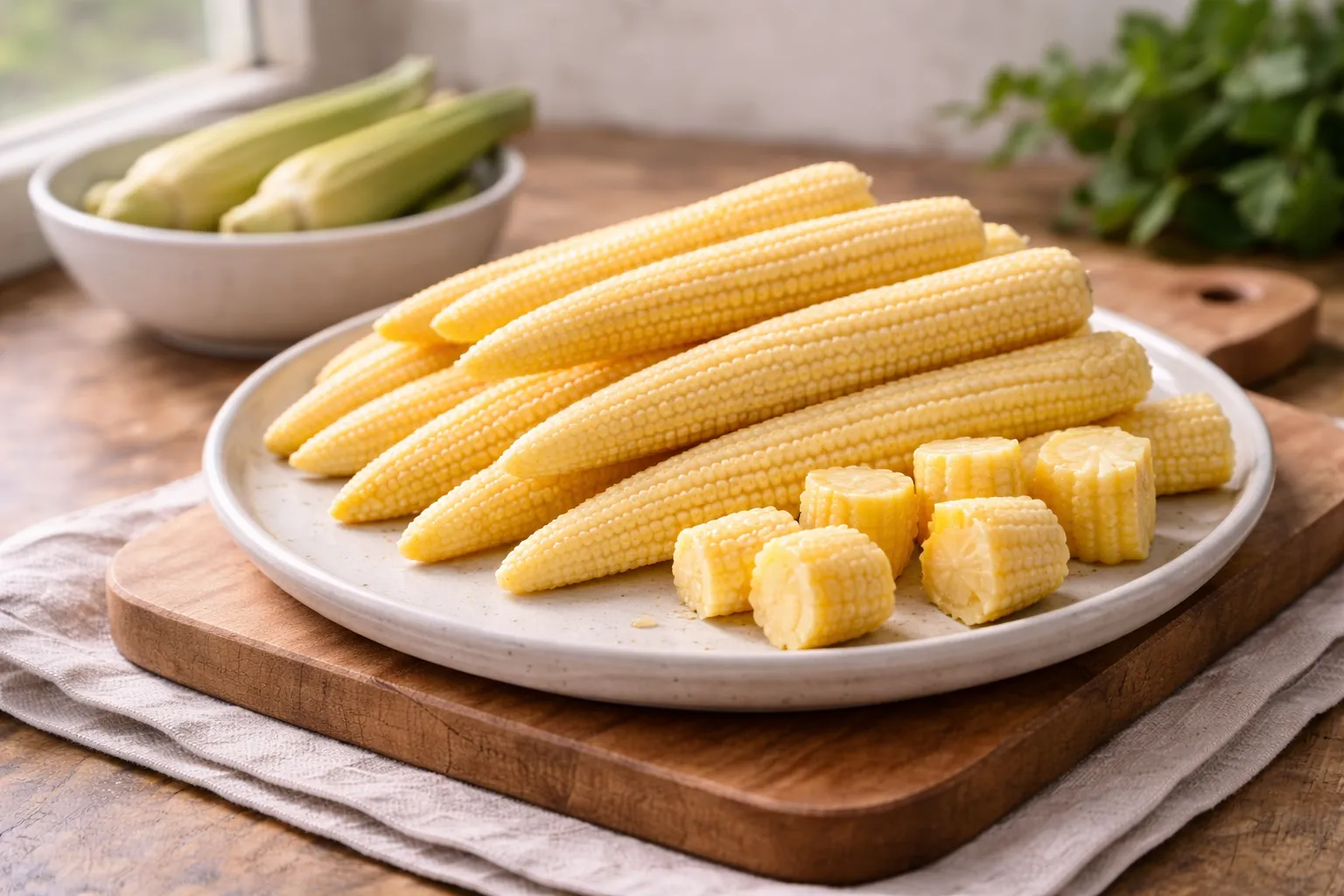 Baby Corn: Tender, Low-Calorie Vegetable Rich in Fiber and Minerals