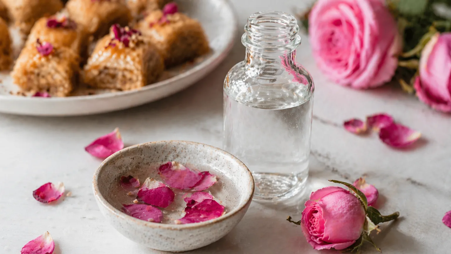 Rose Water: Fragrant Floral Essence for Desserts and Beauty