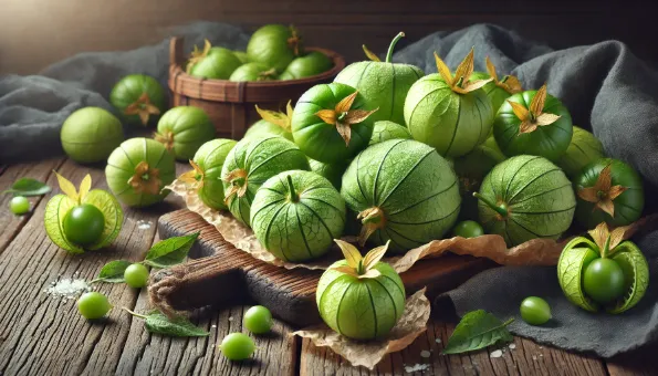 Tomatillo: Tart Green Husk Tomato with 32 kcal & 12 mg Vitamin C per 100 g