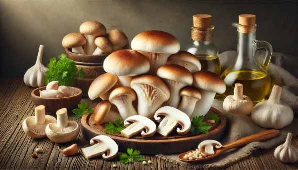 Pleurote du Panicaut : texture charnue, riche en umami