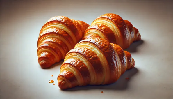 Croissants : feuilletés au beurre, classiques et énergétiques