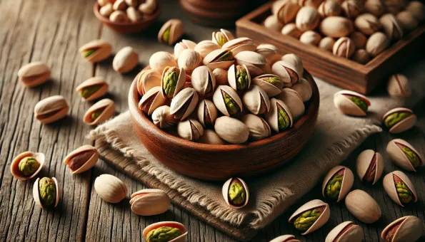 Pistaches : 6 g de protéines et 12 g de bons lipides pour 28 g