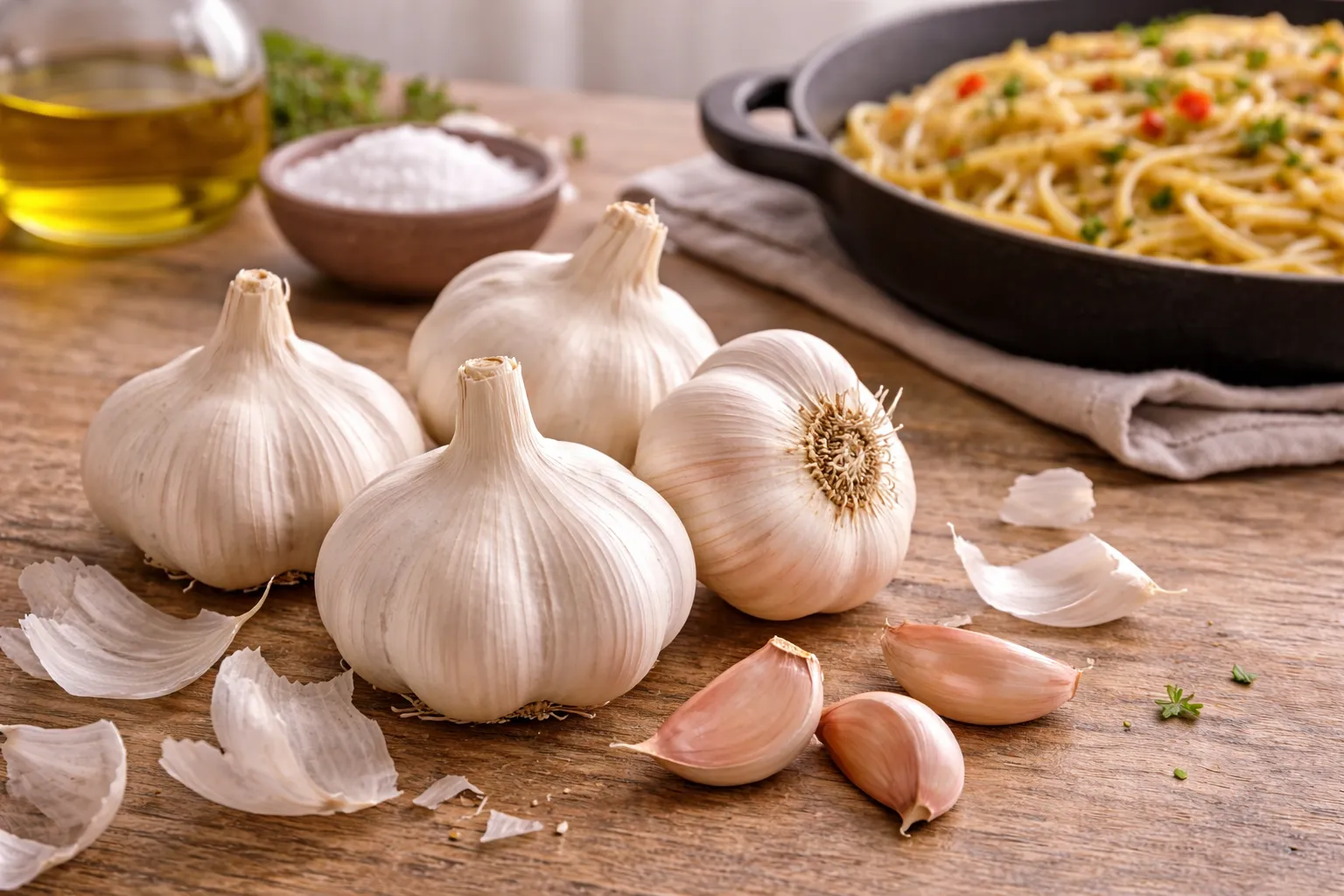 Garlic: Pungent Bulb Rich in Allicin, Manganese & Vitamin C