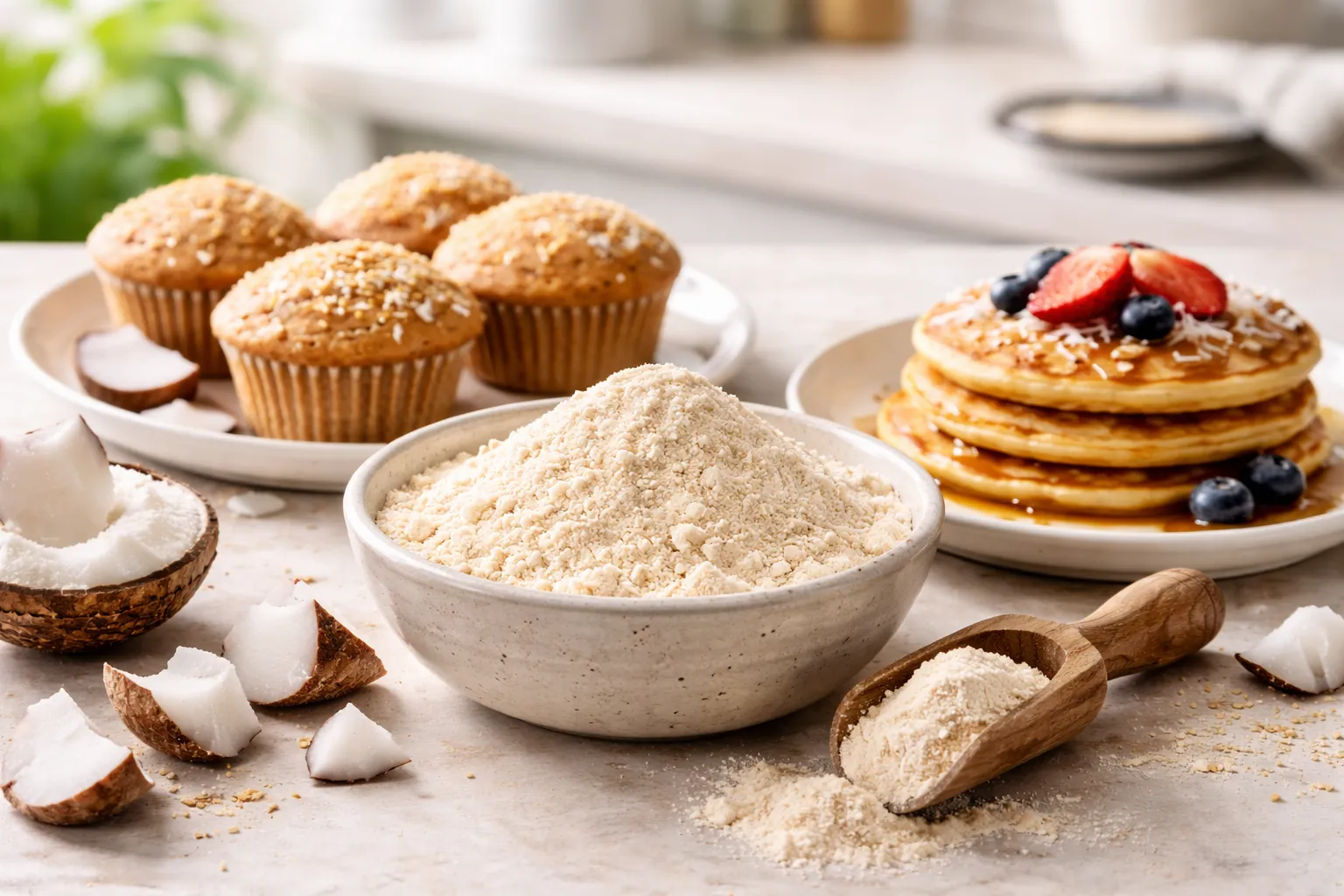 Coconut Flour: Gluten-Free High-Fiber Flour Alternative With Distinct Absorption & Mild Coconut Aroma