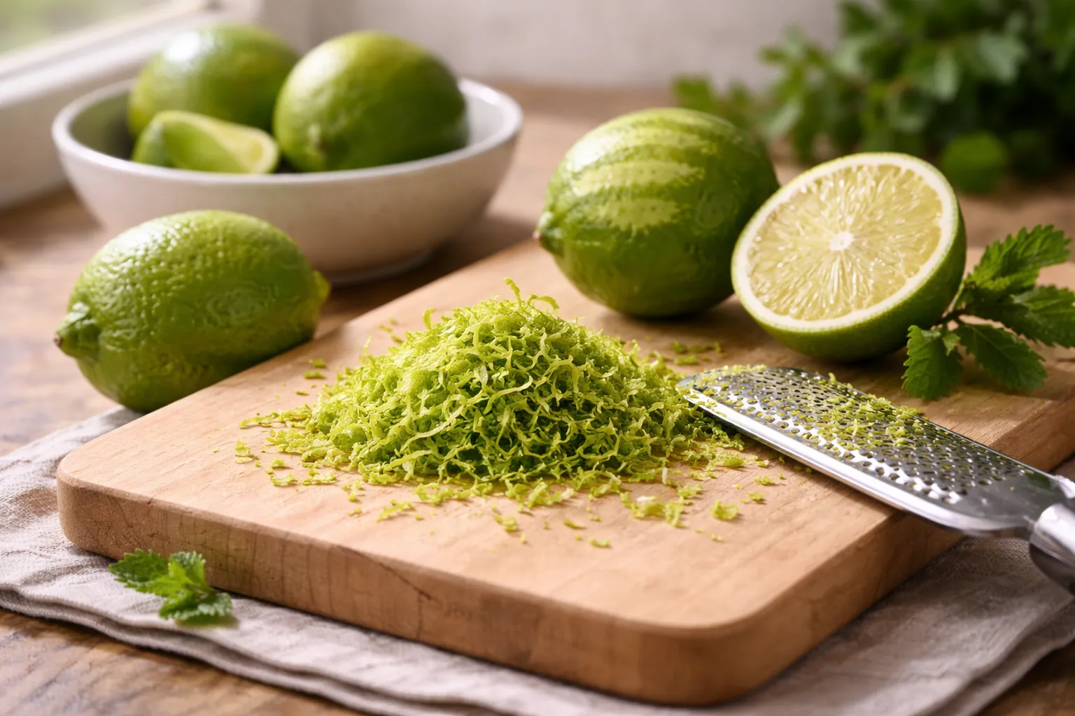Lime Zest: Aromatic Citrus Peel Packed with Vitamin C and Antioxidants