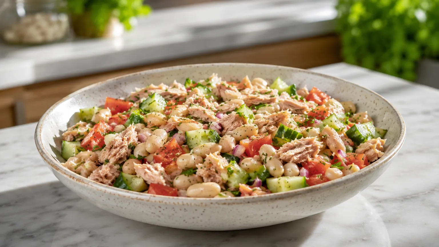 Tuna and White Bean Salad (High Protein, 10 Minutes)
