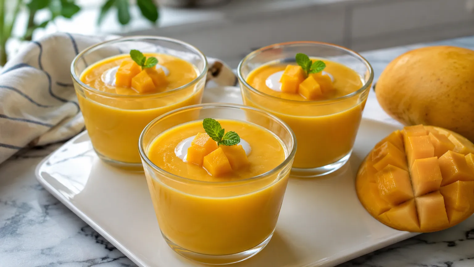 Chinese Mango Pudding