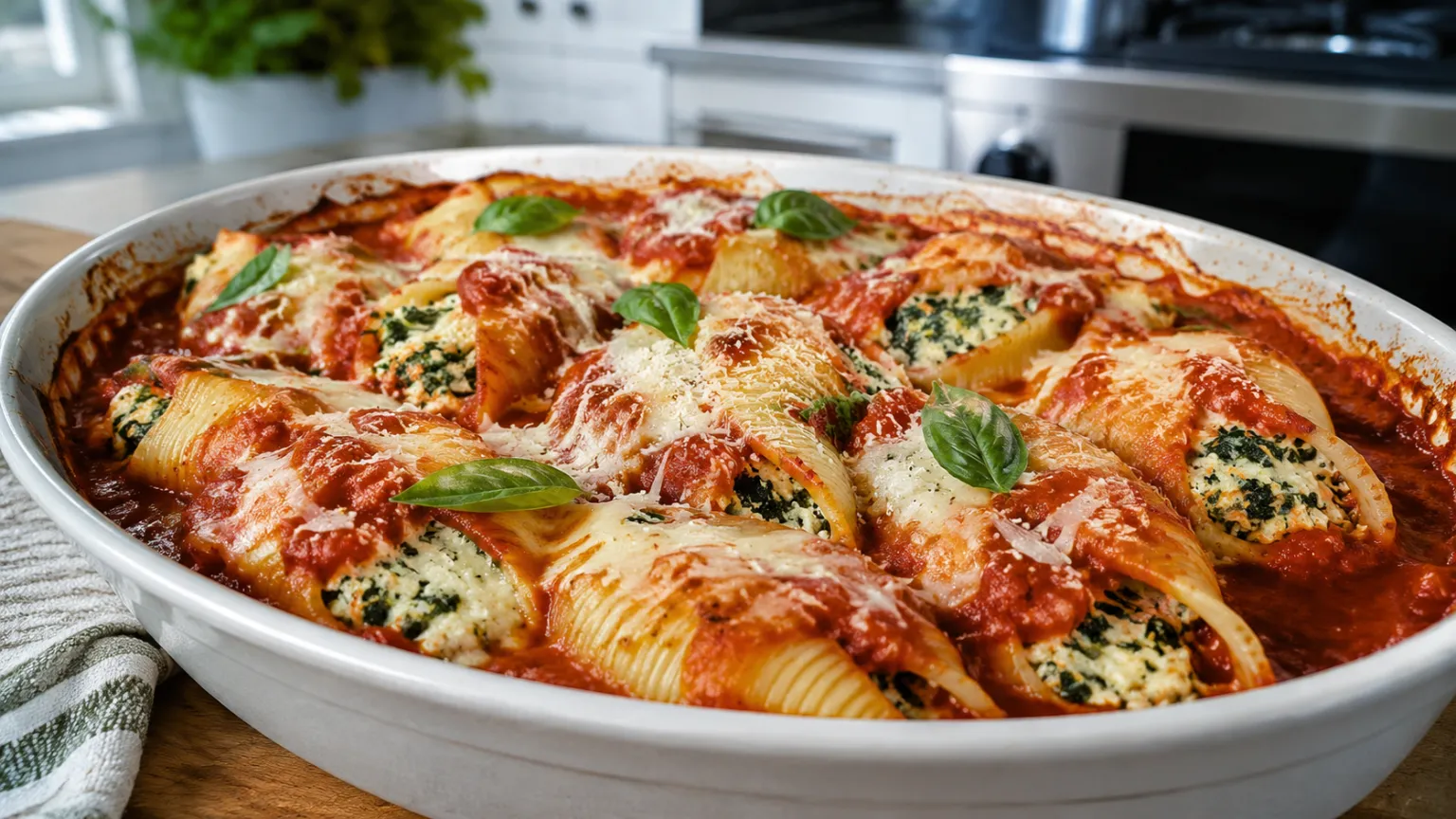 Spinach & Ricotta Stuffed Shells