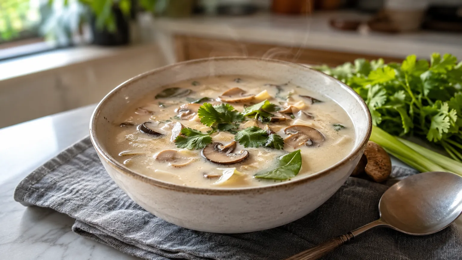 Thai Coconut Mushroom Soup